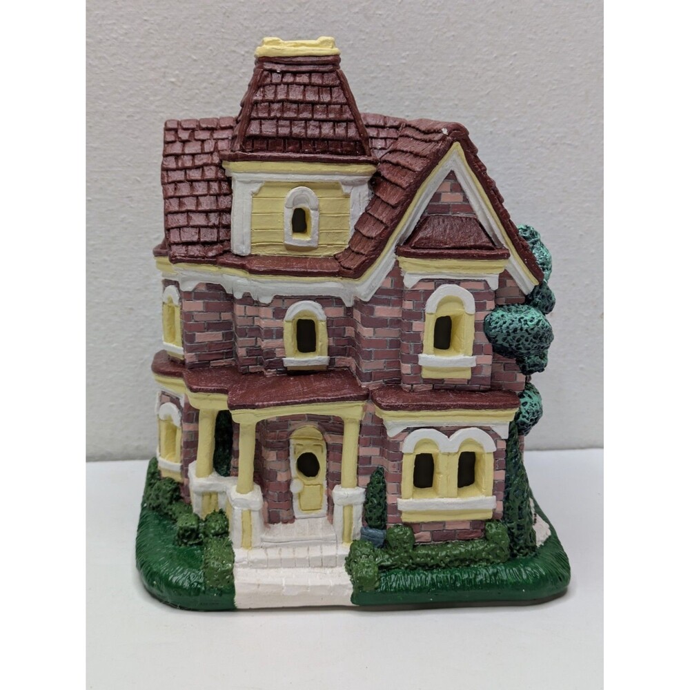California Creations Brick House Christmas Village SPRING Edition Painted